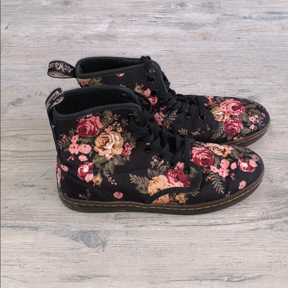 Dr. Marten floral booties